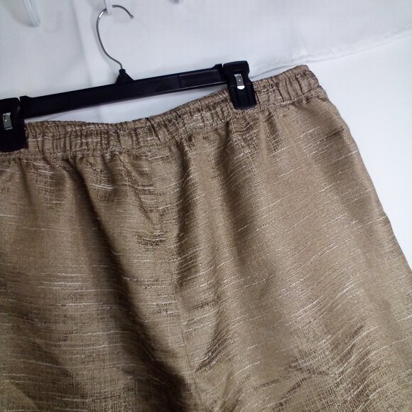 Boohoo Man Shorts Men 2XL Drawstring Elastic Pockets Textured Gold - Picture 14 of 16